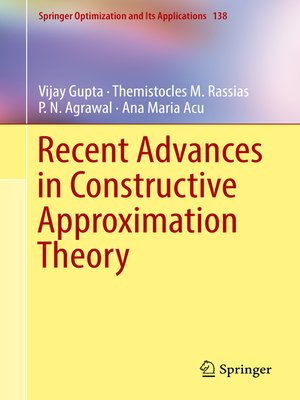 cover image of Recent Advances in Constructive Approximation Theory
